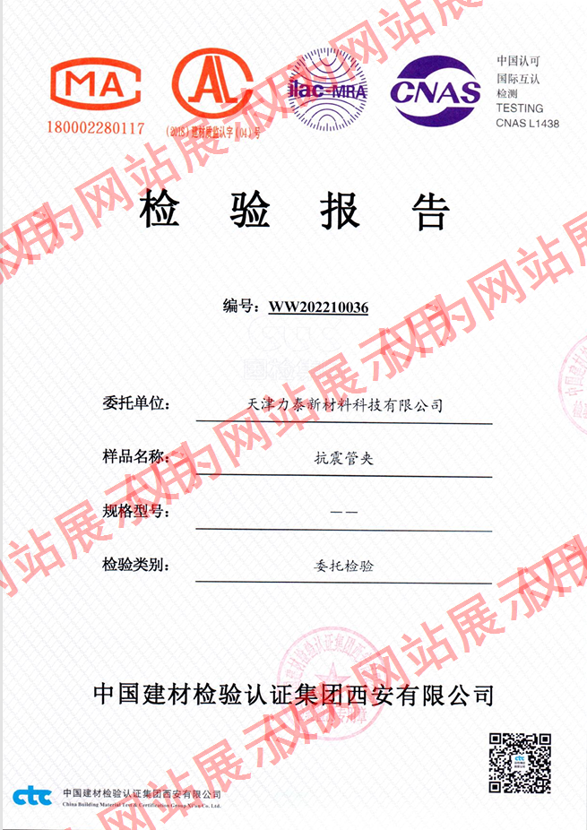 管夹检验报告